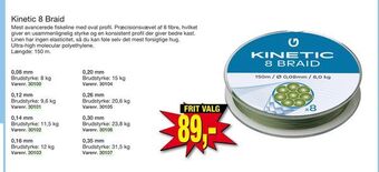 Harald Nyborg Kinetic 8 Braid tilbud