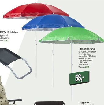Harald Nyborg Strandparasol tilbud