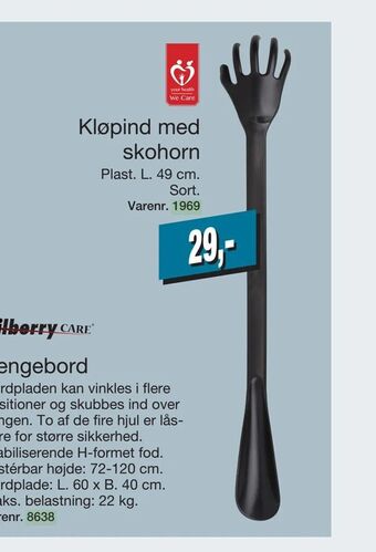 Harald Nyborg Kløpind med skohorn tilbud