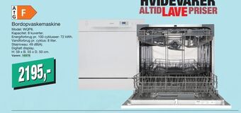 Harald Nyborg Bordopvaskemaskine tilbud