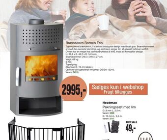 Harald Nyborg Brændeovn Borneo Eco tilbud