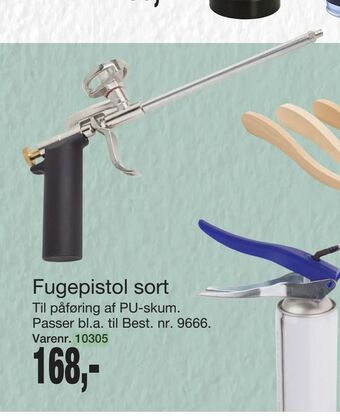 Fugepistol sort