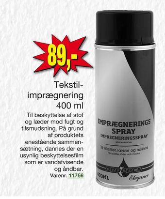 Harald Nyborg Tekstil imprægnering 400 ml tilbud