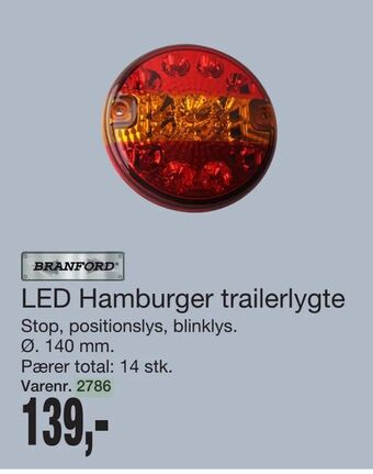 Harald Nyborg LED Hamburger trailerlygte tilbud