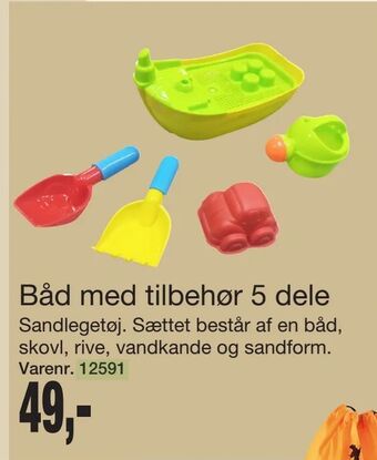 Harald Nyborg Båd med tilbehør 5 dele tilbud
