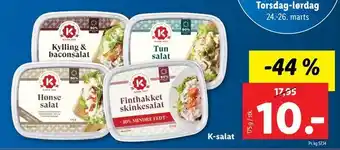 Let-Køb K-salat tilbud