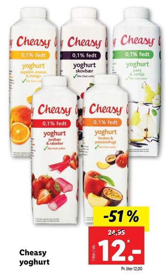 Let-Køb Cheasy yoghurt tilbud