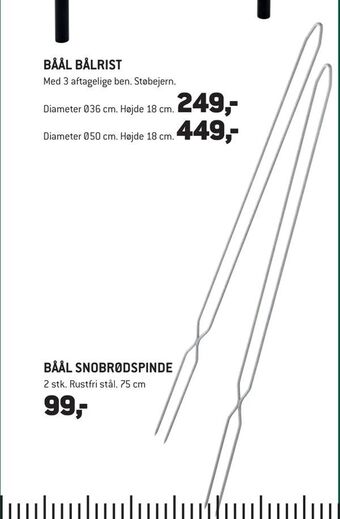 XL-BYG Båål snobrødspinde tilbud