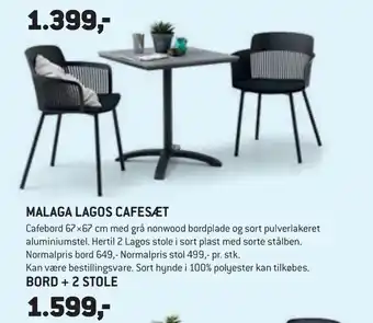 XL-BYG Malaga lagos cafesæt tilbud