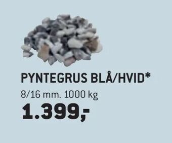 XL-BYG Pyntegrus blå/hvid tilbud