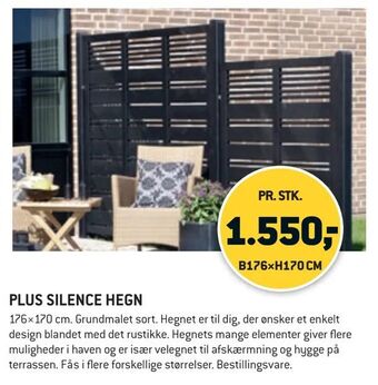 XL-BYG Plus silence hegn tilbud