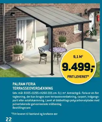 Palram feria terrasseoverdækning