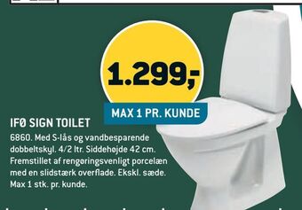 XL-BYG Ifø sign toilet tilbud