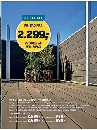 XL-BYG Wimex fur classic hegnsfag med glas tilbud