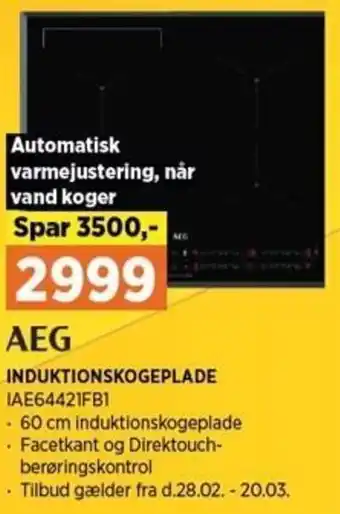 Induktionskogeplade IAE64421FB1