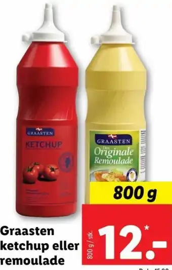 Lidl Graasten Ketchup Eller Remoulade 800g tilbud