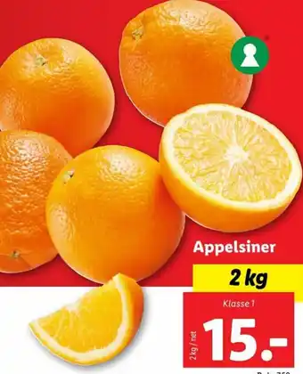 Lidl Appelsiner 2kg tilbud