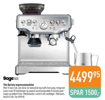 Imerco The Barista espressomaskine tilbud