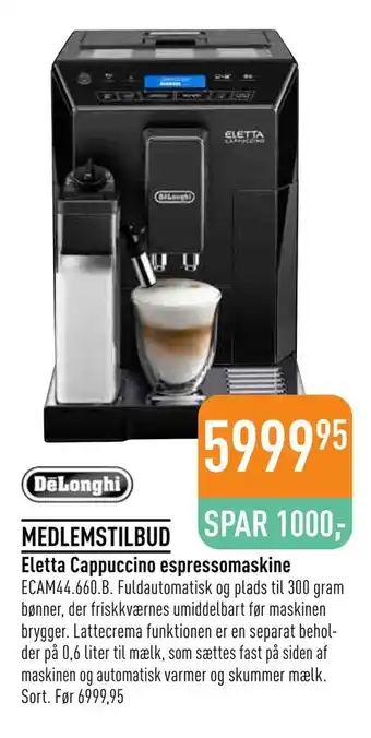Eletta Cappuccino espressomaskine