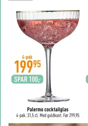 Imerco Palermo cocktailglas tilbud
