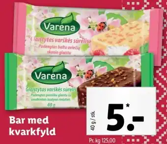 Lidl Bar Med Kvarkfyld 40g tilbud