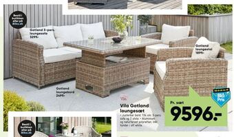 Bilka Vila Gotland loungesæt tilbud