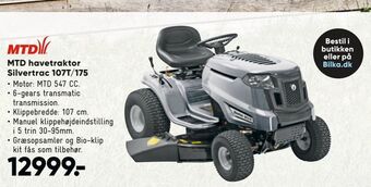 Bilka MTD havetraktor Silvertrac 107T/175 tilbud