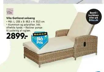 Bilka Vila Gotland solseng tilbud