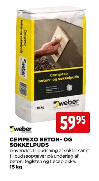 jem & fix Cempexo beton- og sokkelpuds tilbud