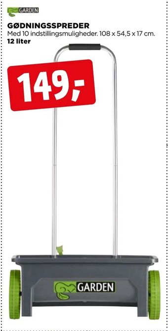 jem & fix Gødningsspreder tilbud