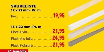 jem & fix Skureliste tilbud