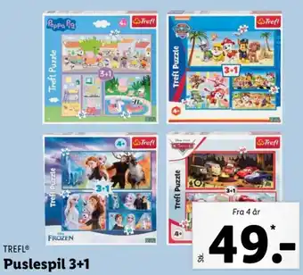 Lidl Puslespil 3+1 tilbud