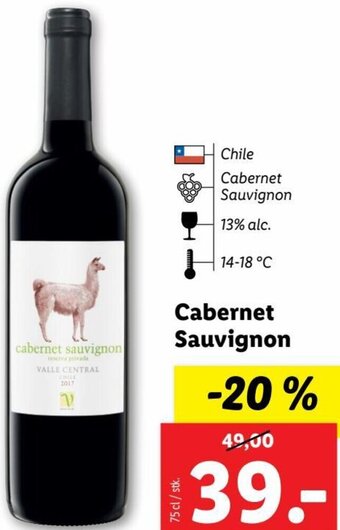 Lidl Cabernet Sauvignon tilbud