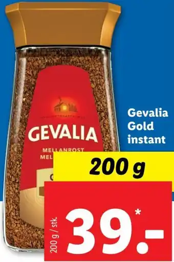 Lidl Gevalia Gold Insta 200g tilbud