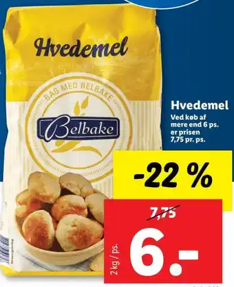 Lidl Hvedemel 2kg tilbud