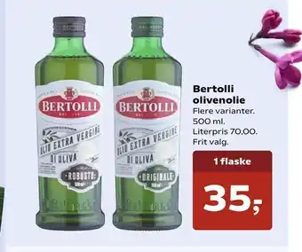 SuperBrugsen Bertolli olivenolie tilbud