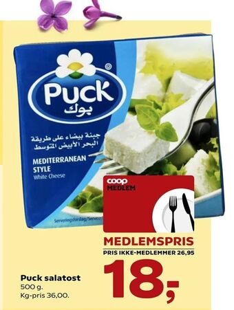 SuperBrugsen Puck salatost tilbud