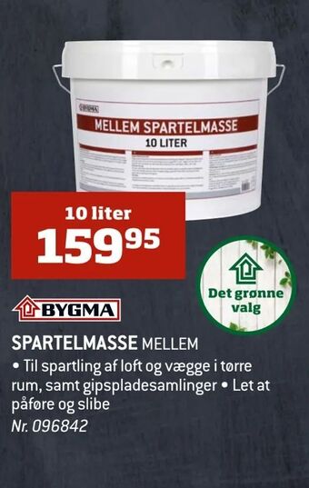 Bygma Spartelmasse tilbud