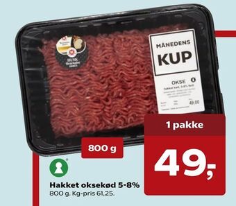 SuperBrugsen Hakket oksekød 5-8% tilbud
