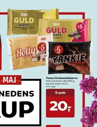 SuperBrugsen Toms Chokoladebarre tilbud