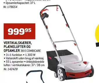 Vertikalskærer, plænelufter og opsamler