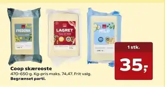 SuperBrugsen Coop skæreoste tilbud