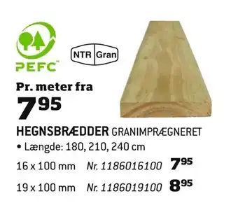 Bygma Hegnsbrædder tilbud
