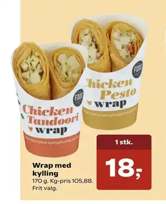 SuperBrugsen Wrap med kylling tilbud