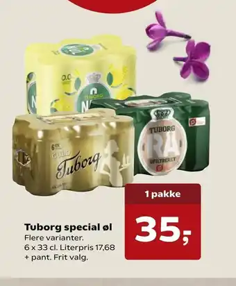 SuperBrugsen Tuborg special øl tilbud