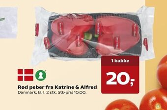 SuperBrugsen Rød peber fra Katrine & Alfred tilbud