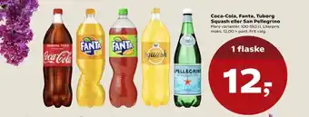 SuperBrugsen Coca-Cola, Fanta, Tuborg Squash eller San Pellegrino tilbud
