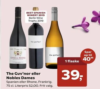 SuperBrugsen The Guv'nor eller Nobles Dames tilbud