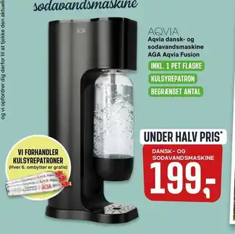 Skousen Aqvia dansk- og sodavandsmaskine AGA Aqvia Fusion tilbud