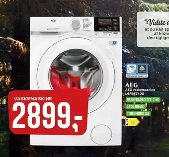 Skousen AEG vaskemaskine L6FBE740G tilbud